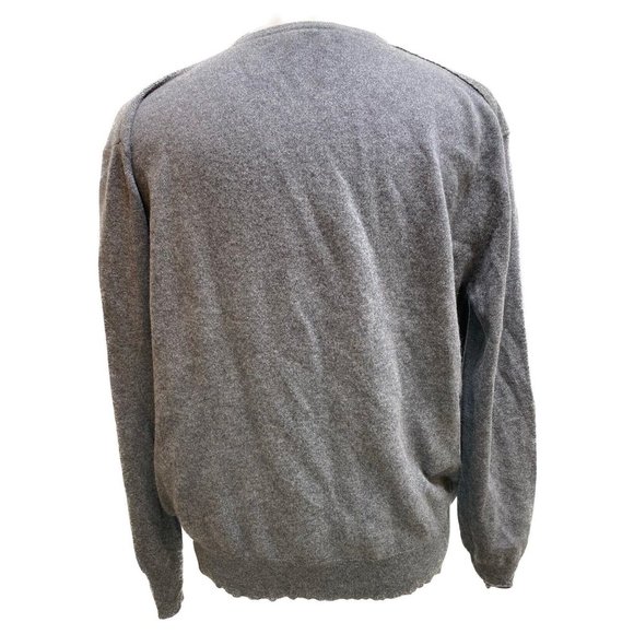 100% Auth Ermenegildo Zegna Couture Cashmere-Blend Layered Sweater Size L 52EU - Picture 3 of 10